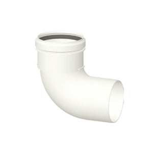 Curva 90° scarico fumi caldaia a condensazione diam. 80 mm. m/f in pp
