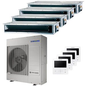 Condizionatore Samsung canalizzabile quadri split 12000+12000+12000+12000 BTU inverter A++ unità est