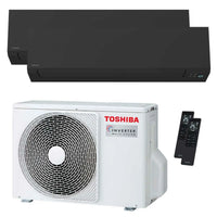 Condizionatore Toshiba SHORAI Edge Black dual split 7000+16000 BTU inverter A++ wifi unità esterna 5.2 kW Toshiba