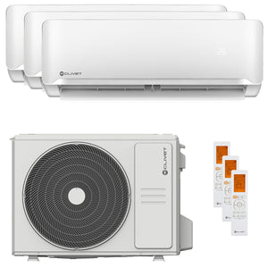 Condizionatore Clivet Essential 2 trial split 12000+12000+12000 BTU inverter A++ unità esterna 10,5