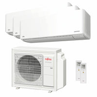 Condizionatore Fujitsu Serie KMCG WiFi trial split 9000+9000+12000 BTU inverter A+++ wifi unità esterna 5.4 kW Fujitsu
