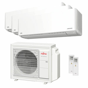 Condizionatore Fujitsu Serie KMCG WiFi trial split 9000+9000+12000 BTU inverter A+++ wifi unità esterna 5.4 kW