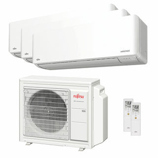 Condizionatore Fujitsu Serie KMCG WiFi trial split 9000+9000+12000 BTU inverter A+++ wifi unità esterna 5.4 kW