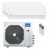 Condizionatore Midea Evolution trial split 9000+9000+18000 BTU inverter A++  unità esterna 8.2 kW