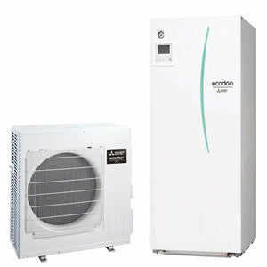 Pompa di calore aria acqua Mitsubishi Electric Ecodan 6 kW splittata con Hydrotank