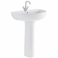 Colonna per lavabo Geberit Colibrì bianco lucido