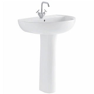 Colonna per lavabo Geberit Colibrì bianco lucido