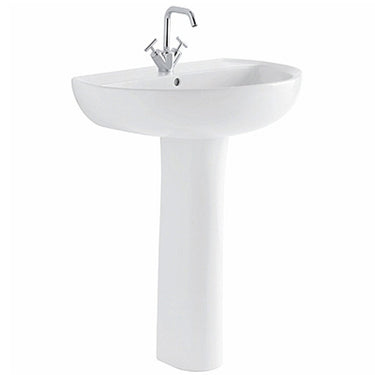 Colonna per lavabo Geberit Colibrì bianco lucido