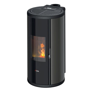 Stufa a pellet Cadel Sound 5 UP ad aria 5,5 kW - WiFi ANTRACITE