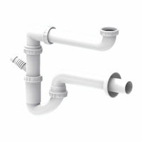 Sifone Valsir autopulente salvaspazio per lavello singolo Valsir