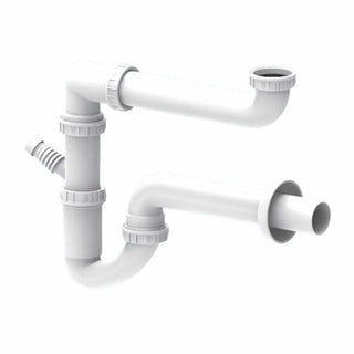 Sifone Valsir autopulente salvaspazio per lavello singolo Valsir