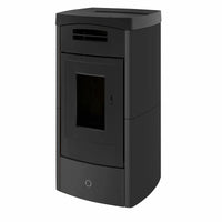 Stufa a pellet EK63 DAILY130++ - gruppo Edilkamin - 12,5 kW ad aria canalizzata Bordeaux EK63