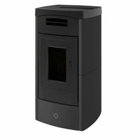 Stufa a pellet EK63 DAILY130++ - gruppo Edilkamin - 12,5 kW ad aria canalizzata Tortora