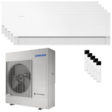 Condizionatore Samsung WindFree Première penta split 9000+9000+9000+9000+18000 BTU inverter A++ wifi unità esterna 10 kW Essential White