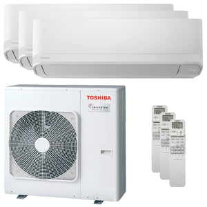 Condizionatore Toshiba Seiya Smart trial split 9000+12000+12000 BTU inverter A+++ wifi unità esterna 7 kW