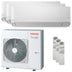 Condizionatore Toshiba Seiya Smart trial split 9000+12000+12000 BTU inverter A+++ wifi unità esterna 7 kW