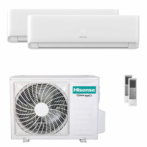 Condizionatore Hisense EcoSense dual split 18000+18000 BTU inverter A++ wifi unità esterna 7 kW