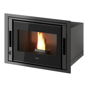 Inserto a pellet per camino CADEL Zefiro 9 ad aria canalizzabile 9 kW - con WiFi