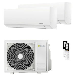 Condizionatore Beretta BREVA E dual split 9000+9000 BTU inverter A++  unità esterna 5 kW