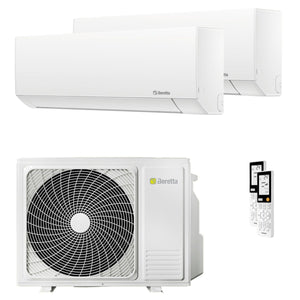 Condizionatore Beretta BREVA E dual split 9000+9000 BTU inverter A++  unità esterna 5 kW