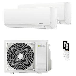 Condizionatore Beretta BREVA E dual split 12000+12000 BTU inverter A++  unità esterna 5 kW Beretta