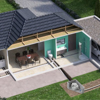 Stazione di sollevamento SFA Sanifos 110 automatica con trituratore integrato - per acque nere e grigie