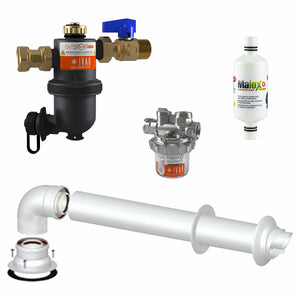 Kit installazione caldaia Bosch con defangatore - dosatore polifosfati - neutralizzatore condensa - scarico fumi coassiale