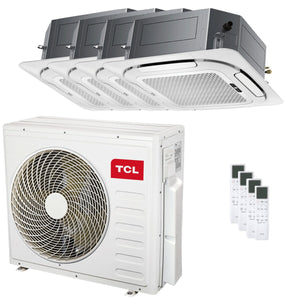 Condizionatore TCL Cassetta 4 vie Serie S quadri split 12000+12000+18000+18000 BTU inverter A++ wifi unità esterna 12.2 kW