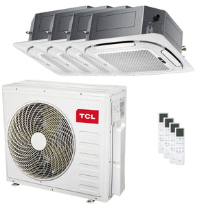 Condizionatore TCL Cassetta 4 vie Serie S quadri split 9000+12000+12000+18000 BTU inverter A++ wifi unità esterna 12.2 kW TCL