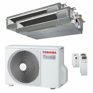 Condizionatore Toshiba Canalizzabile U2 dual split 7000+7000 BTU inverter A++ unità esterna 4,0 kW