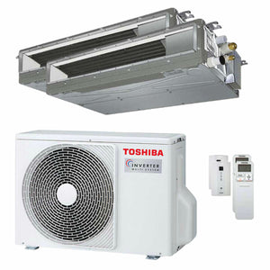 Condizionatore Toshiba Canalizzabile U2 dual split 7000+12000 BTU inverter A++ unità esterna 4,0 kW