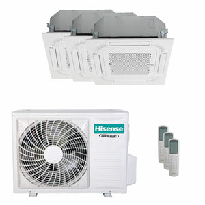 Condizionatore Hisense Cassetta ACT trial split 9000+9000+12000 BTU inverter A++ unità esterna 6.3