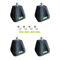 Kit 4 Supporti Antivibranti a Pavimento Gia per Condizionatori e Pompe di Calore - 100x100x100 mm