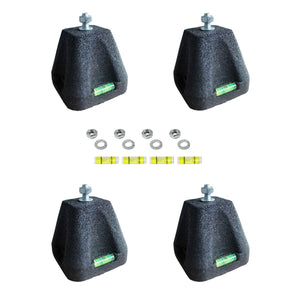 Kit 4 Supporti Antivibranti a Pavimento Gia per Condizionatori e Pompe di Calore - 100x100x100 mm