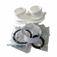 Kit sdoppiato scarico fumi universale ø 80/80 per caldaie a condensazione in PP - PABSD U1 D80