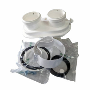 Kit sdoppiato scarico fumi universale ø 80/80 per caldaie a condensazione in PP - PABSD U1 D80