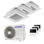 Condizionatore Samsung Cassetta Windfree 4 vie trial split 7000+7000+12000 BTU inverter A+++ unità esterna 5,2 kW Samsung