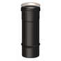 Elemento dritto M/F diam. 100 mm lunghezza 250 mm scarico fumi stufa a pellet e caldaia a pellet
