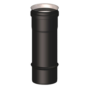 Elemento dritto M/F diam. 100 mm lunghezza 250 mm scarico fumi stufa a pellet e caldaia a pellet