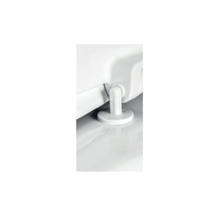Sedile copriwater Geberit Selnova con cerniere in materiale sintetico e fissaggio dal basso