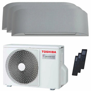 Condizionatore Toshiba Haori trial split 7000+7000+16000 BTU inverter A+++ wifi unità esterna 5.2 kW Toshiba