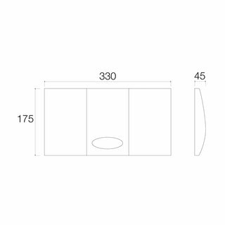 Placca Medusa Valsir monotasto bianca per scarico da 9 litri Valsir