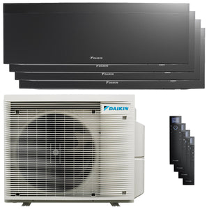 Condizionatore Daikin Emura 3 quadri split 7000+7000+7000+7000 BTU inverter A+ wifi unità esterna 6.8 kW Nero