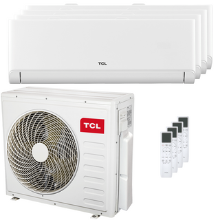 Condizionatore TCL BreezeIN P5 quadri split 9000+12000+12000+12000 BTU inverter A++ wifi unità esterna 9.4 kW