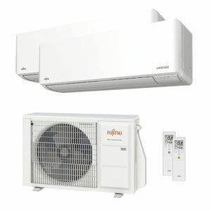 Condizionatore Fujitsu Serie KMCG WiFi dual split 9000+9000 BTU inverter A+++ wifi unità esterna