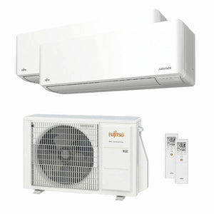 Condizionatore Fujitsu Serie KMCG WiFi dual split 9000+9000 BTU inverter A+++ wifi unità esterna 4 kW Fujitsu