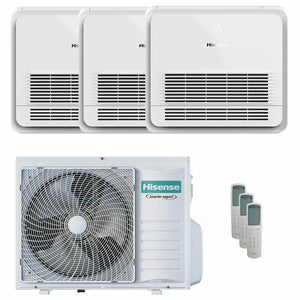 Condizionatore Hisense Console AKT trial split 12000+12000+12000 BTU inverter A++  unità esterna 8 kW  2023