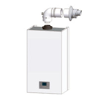 Kit scarico fumi coassiale parete orizzontale universale ø 60/100 M/F caldaie a condensazione Stabile