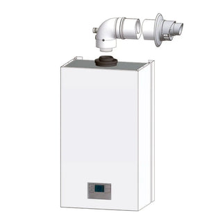 Kit scarico fumi coassiale parete orizzontale universale ø 60/100 M/F caldaie a condensazione Stabile