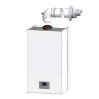 Kit scarico fumi coassiale parete orizzontale universale ø 60/100 M/F caldaie a condensazione